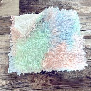 Eyelash baby blanket